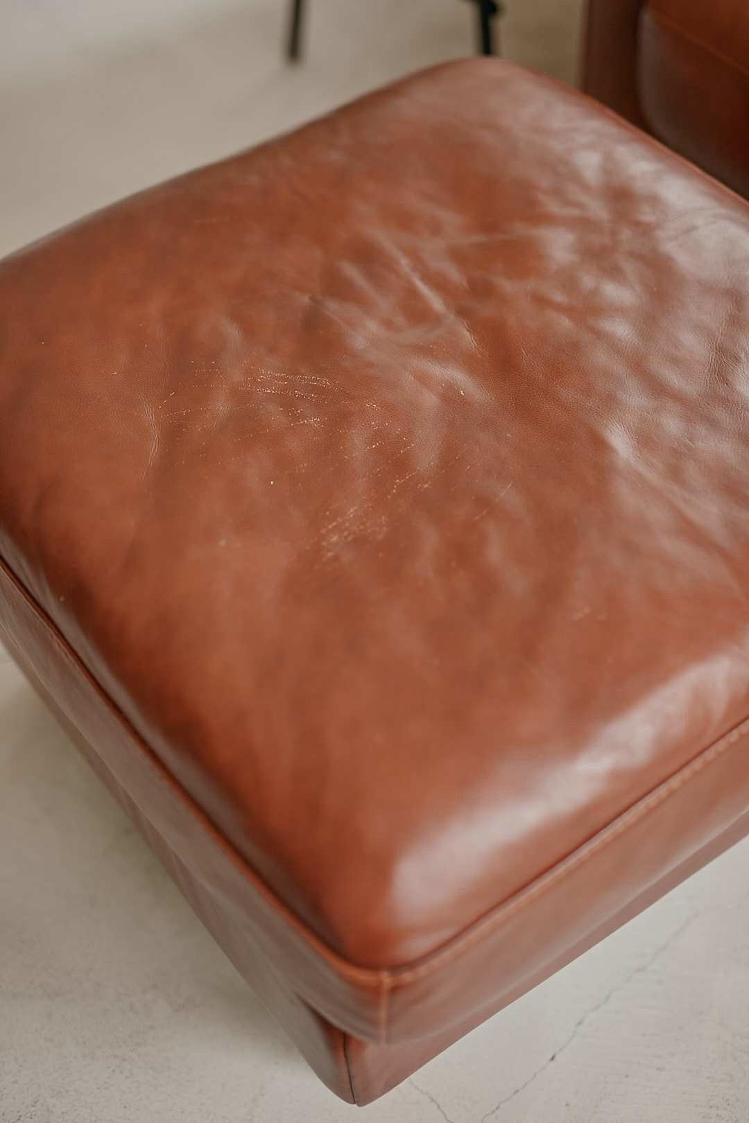 Cognac Vintage Leather Sofa