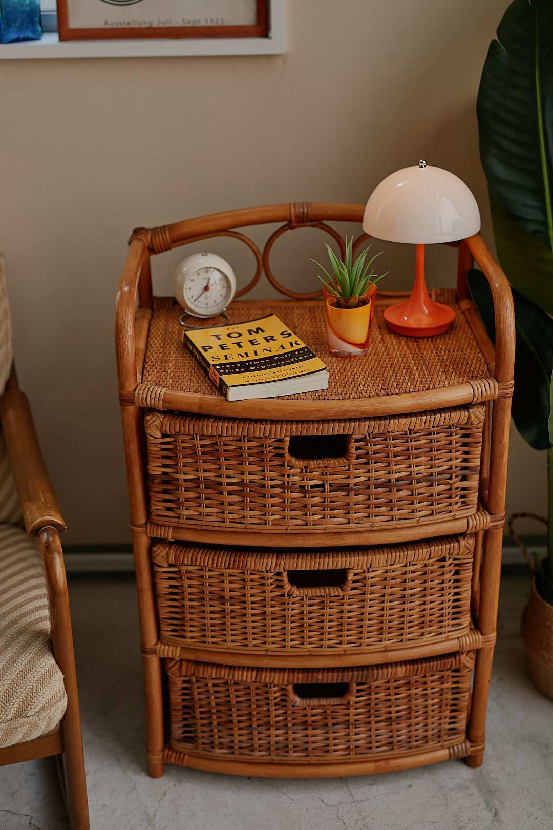3Drawer Rattan Chest