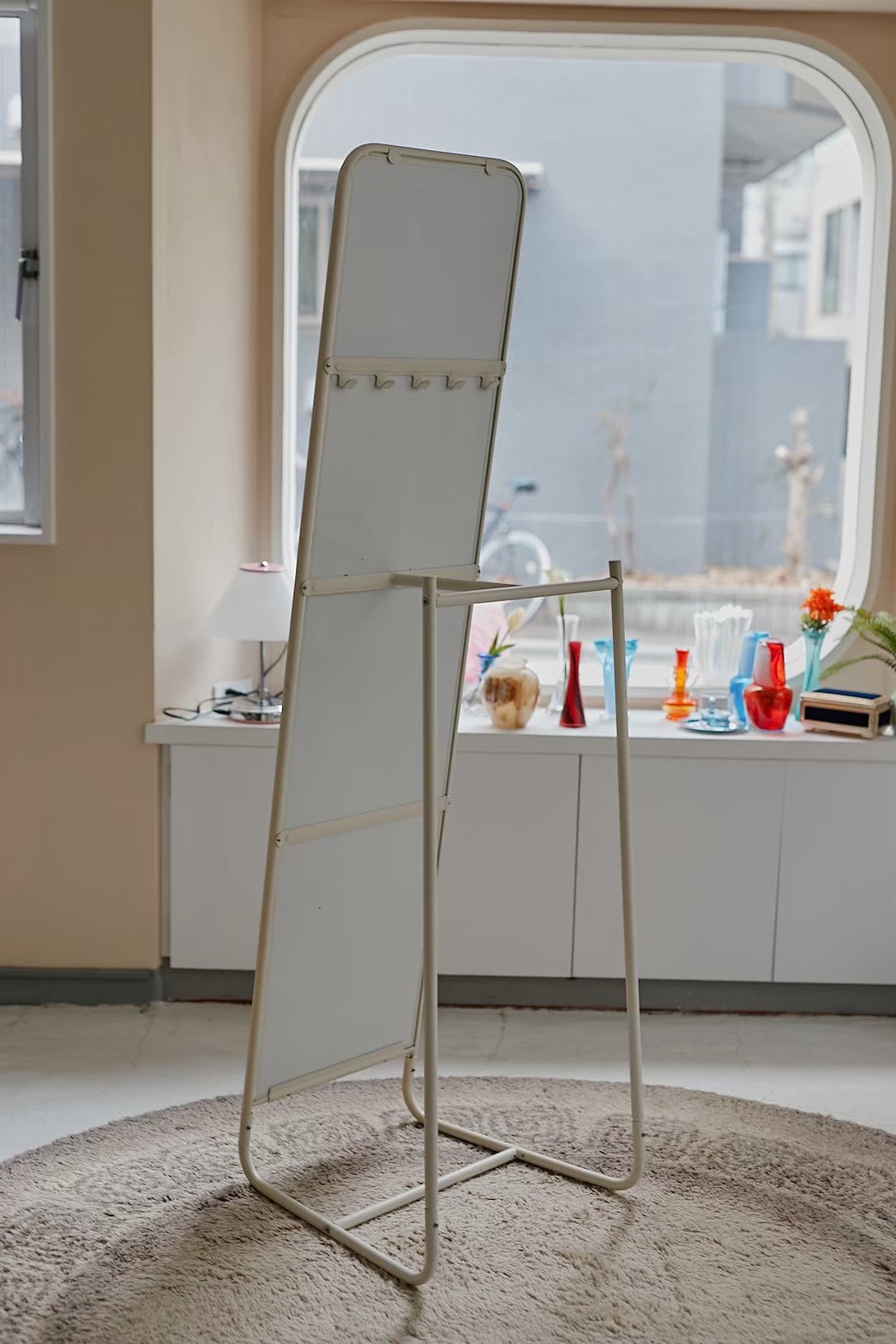 White Standing Mirror
