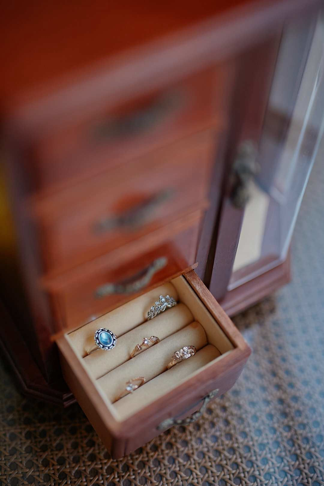 Glass Door Jewelry Chest