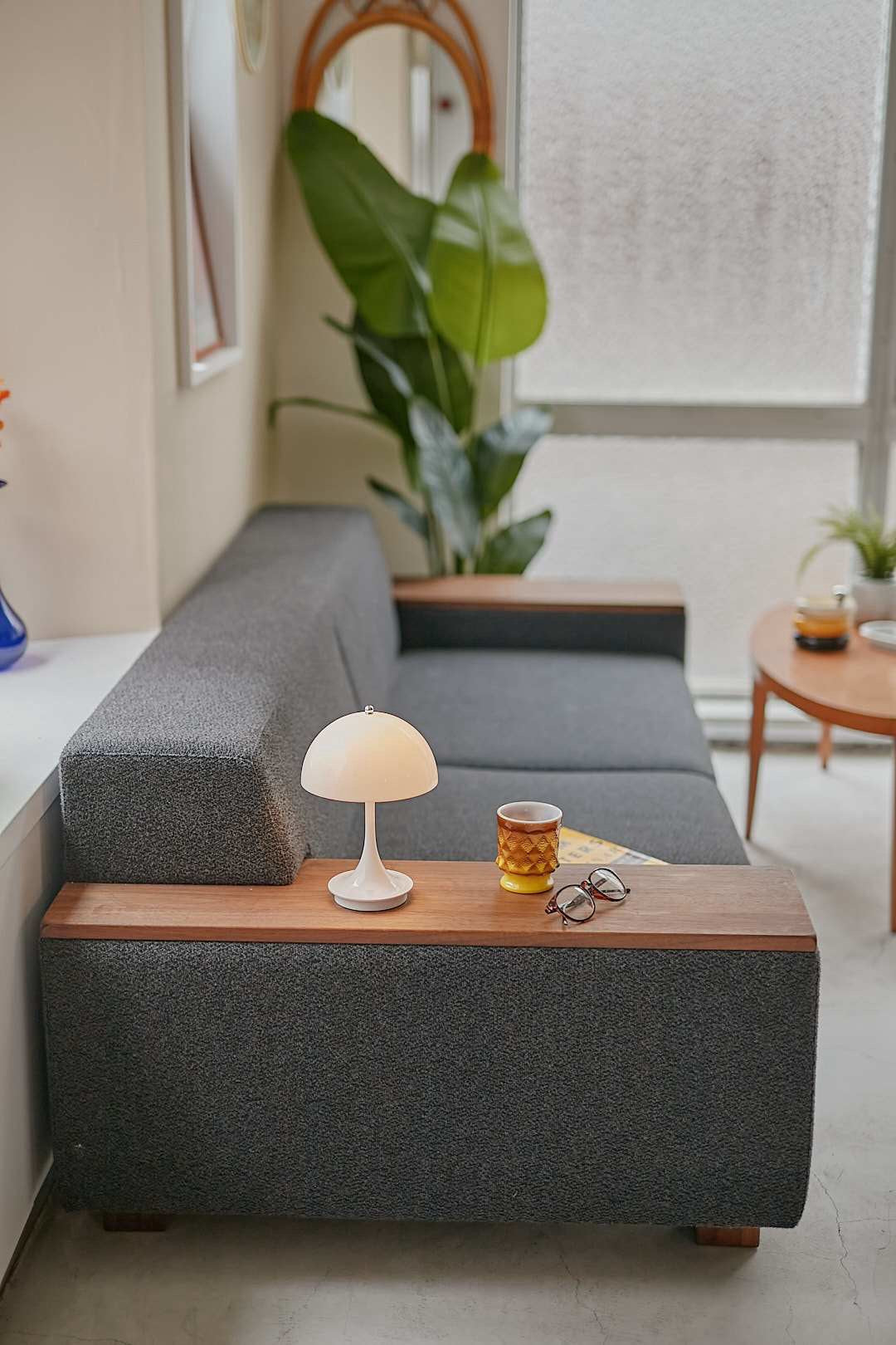 FLANNEL SOFA BRICK Wide Arm Sofa