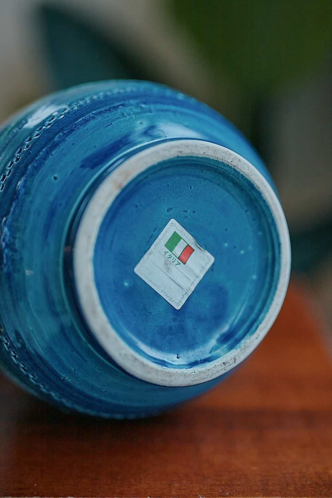 Italy Blue Fish Vase