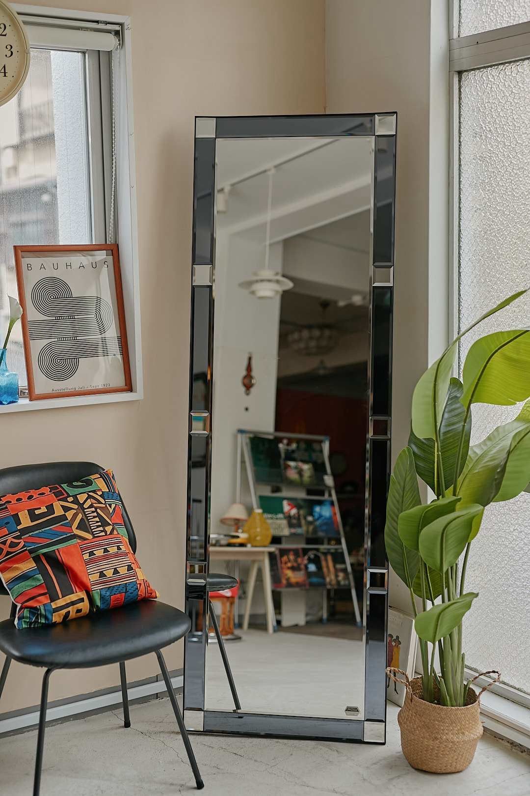 Smoky Glass Standing Mirror