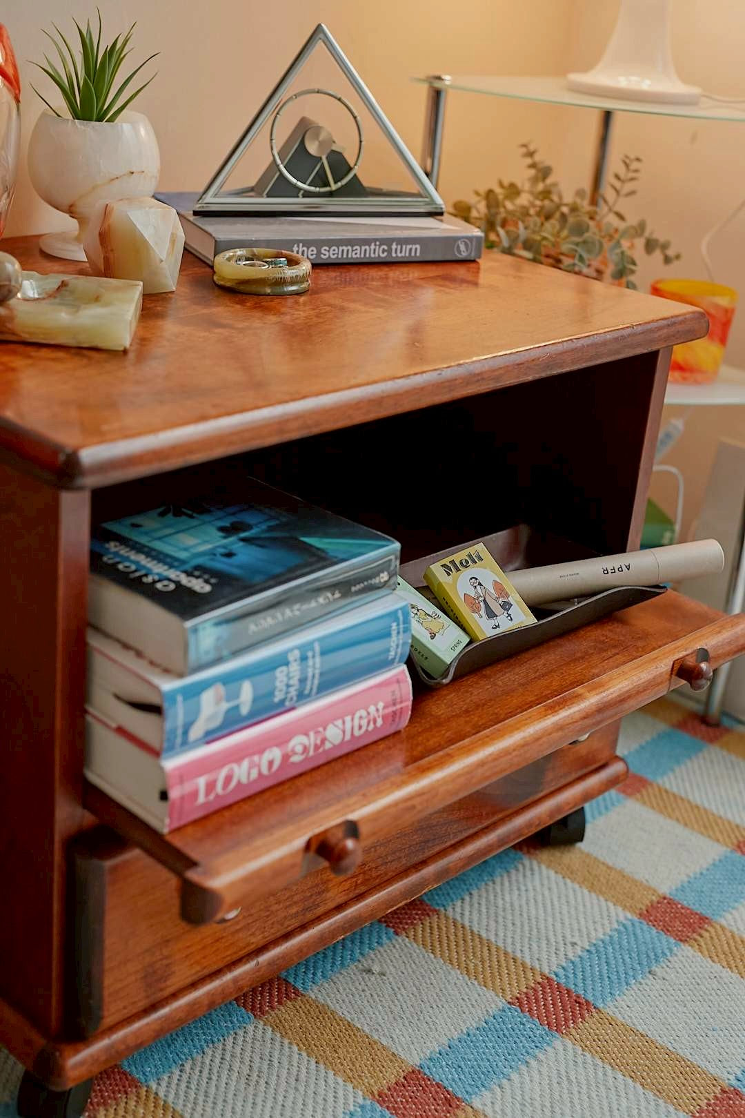 Vintage Wood Side Chest