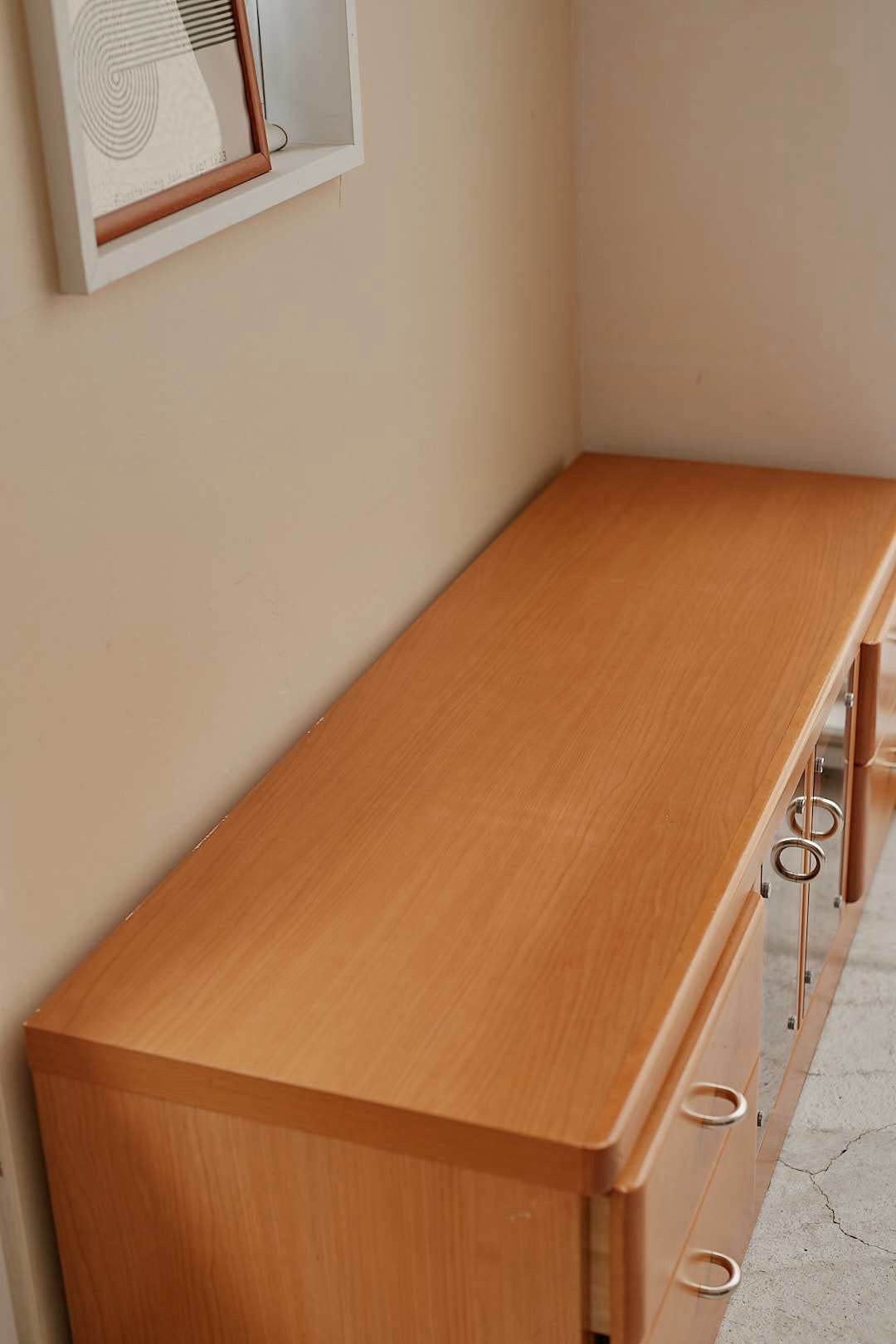 Wood and Silver Lowboard