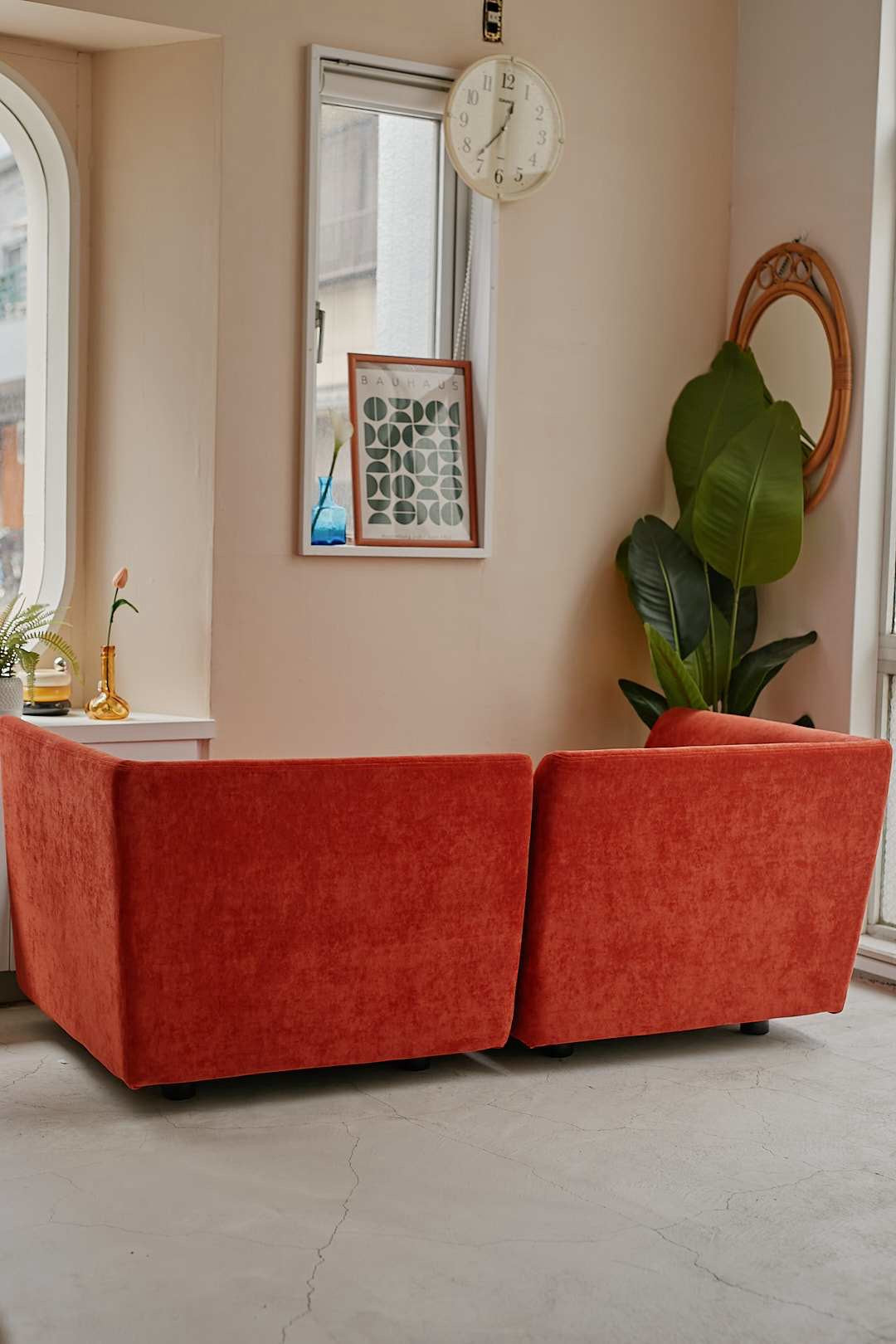 Terracotta Cube Separate Sofa