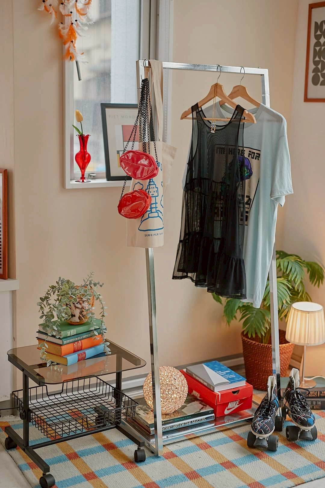 Silver hanger rack