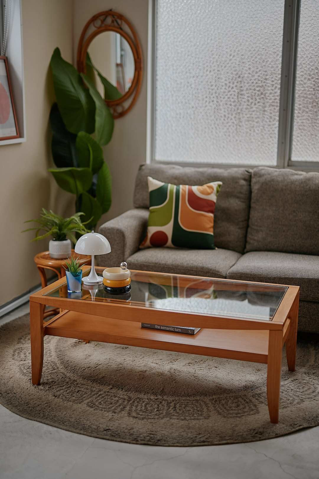 KOSUGA Glass Top Coffee Table