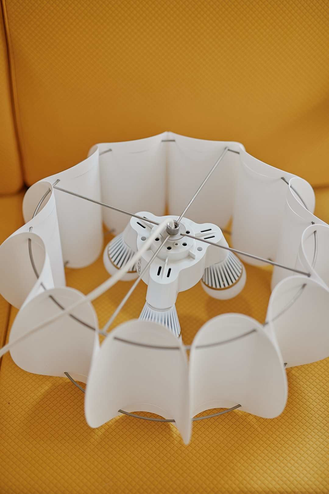 White Pumpkin Pendant Light