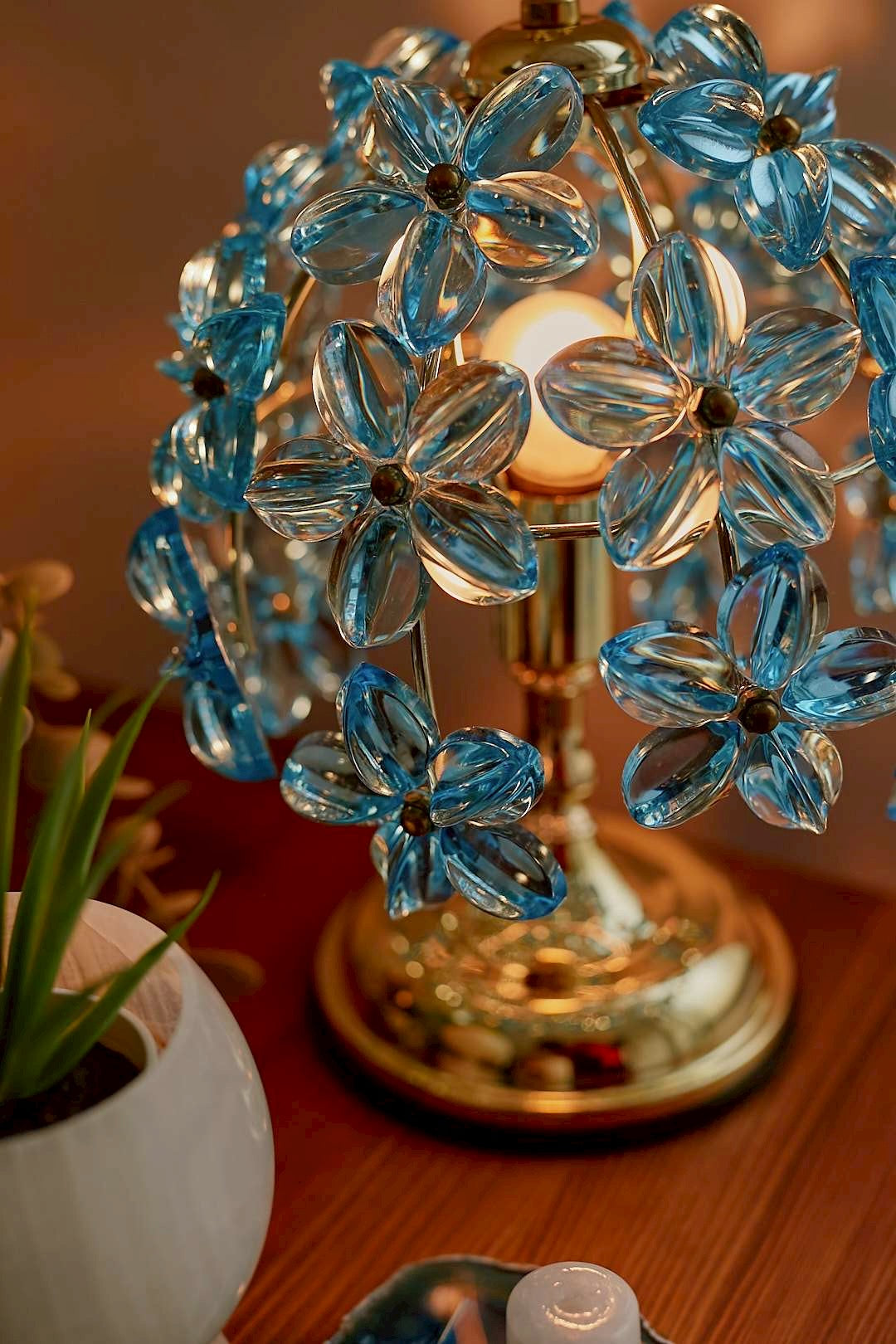 Bloom Blue Flower Lamp