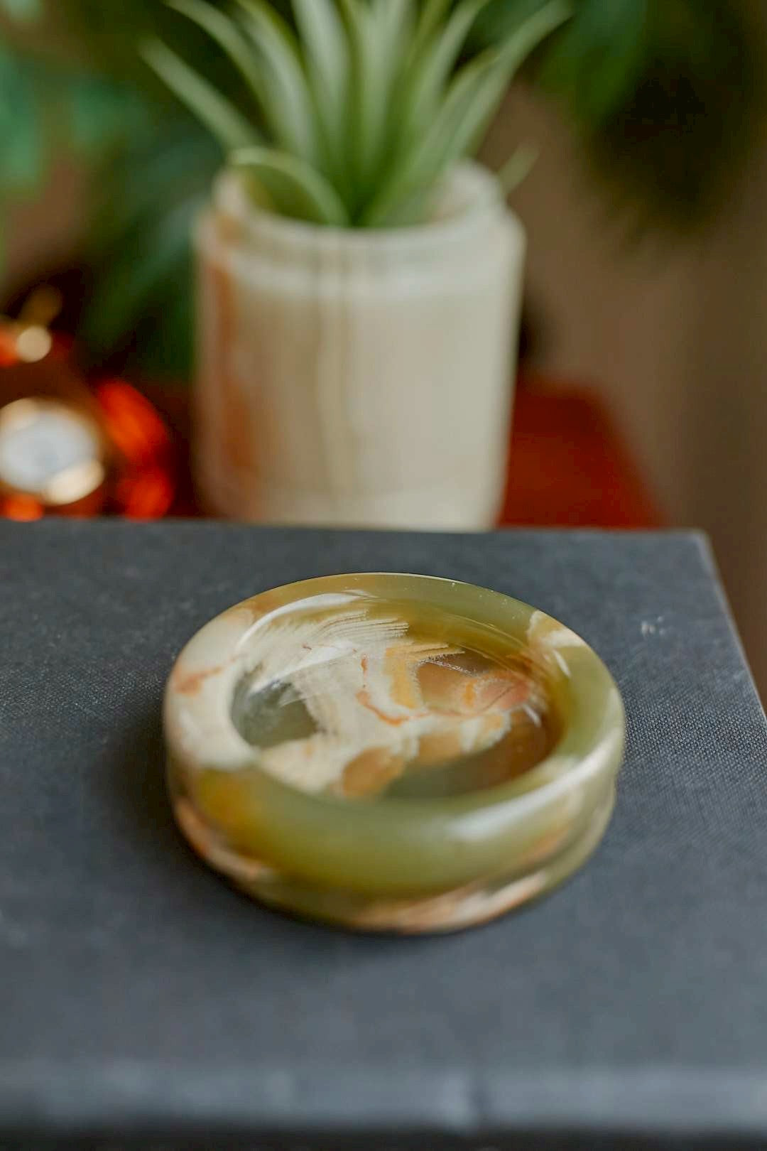 naturalstone Green onyx mini tray②