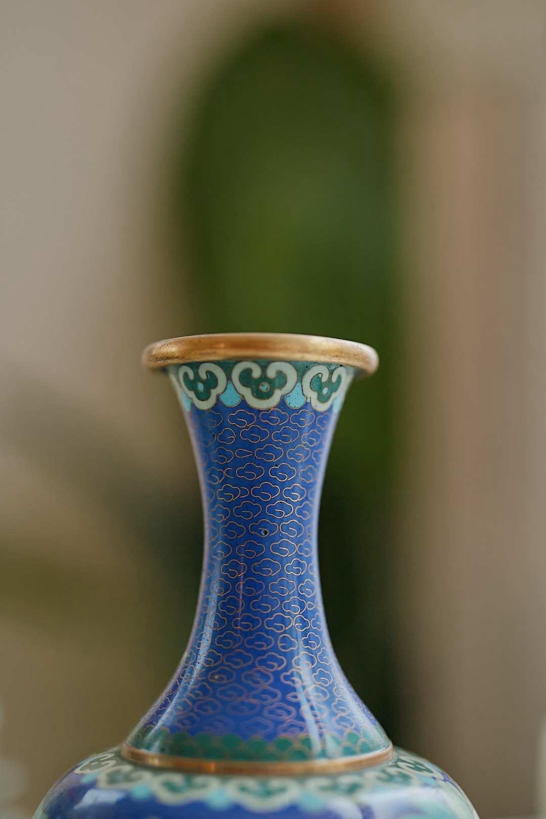 Shippo Blue Flower Vase