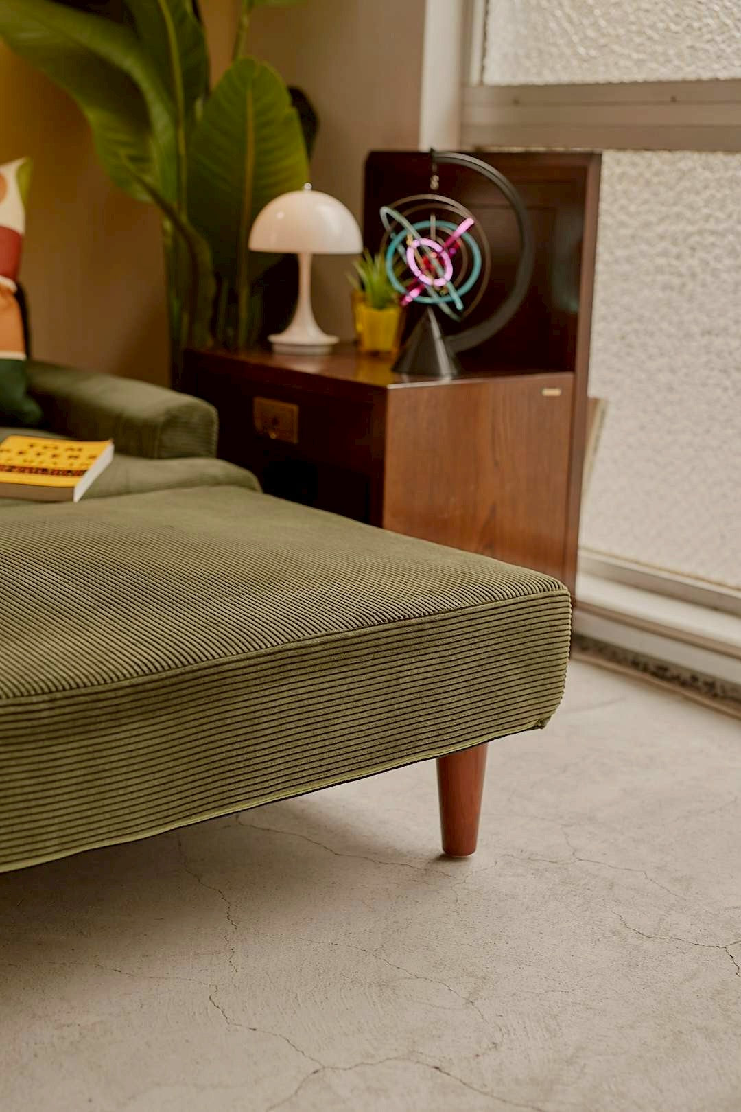 Olive Corduroy Sofa