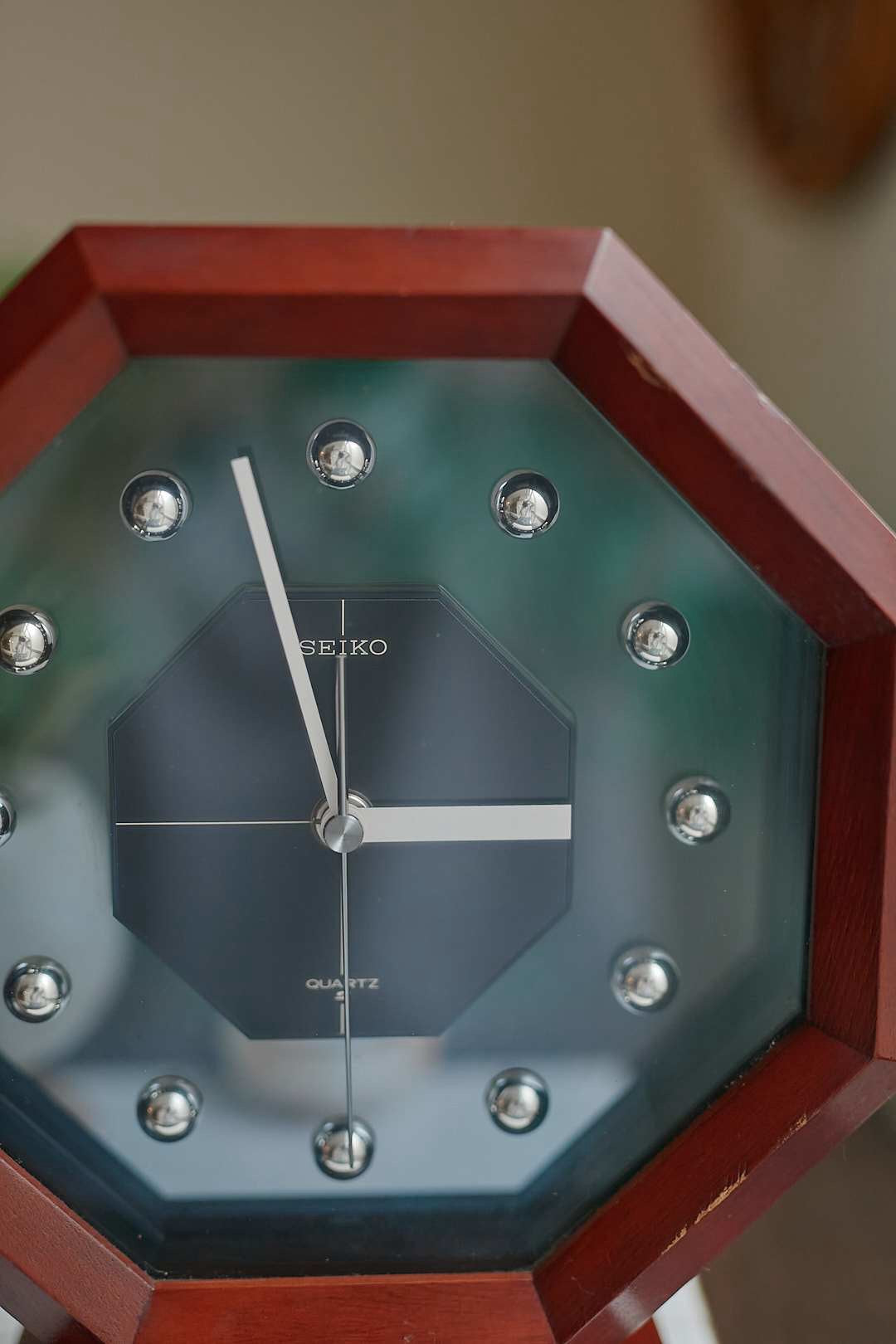 SEIKO Wood Frame Clock