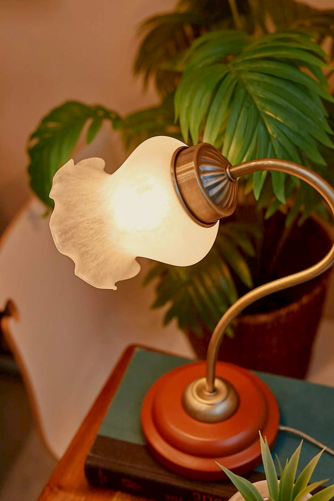 White frill lamp