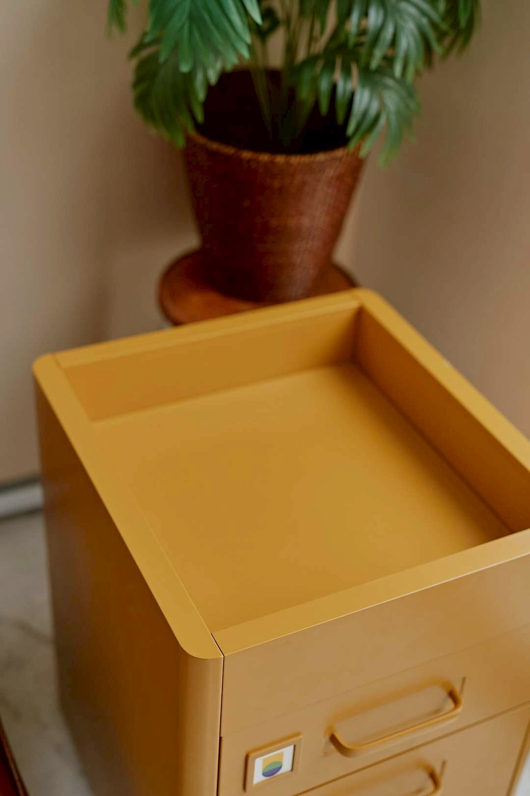 Mustard Caster Wagon