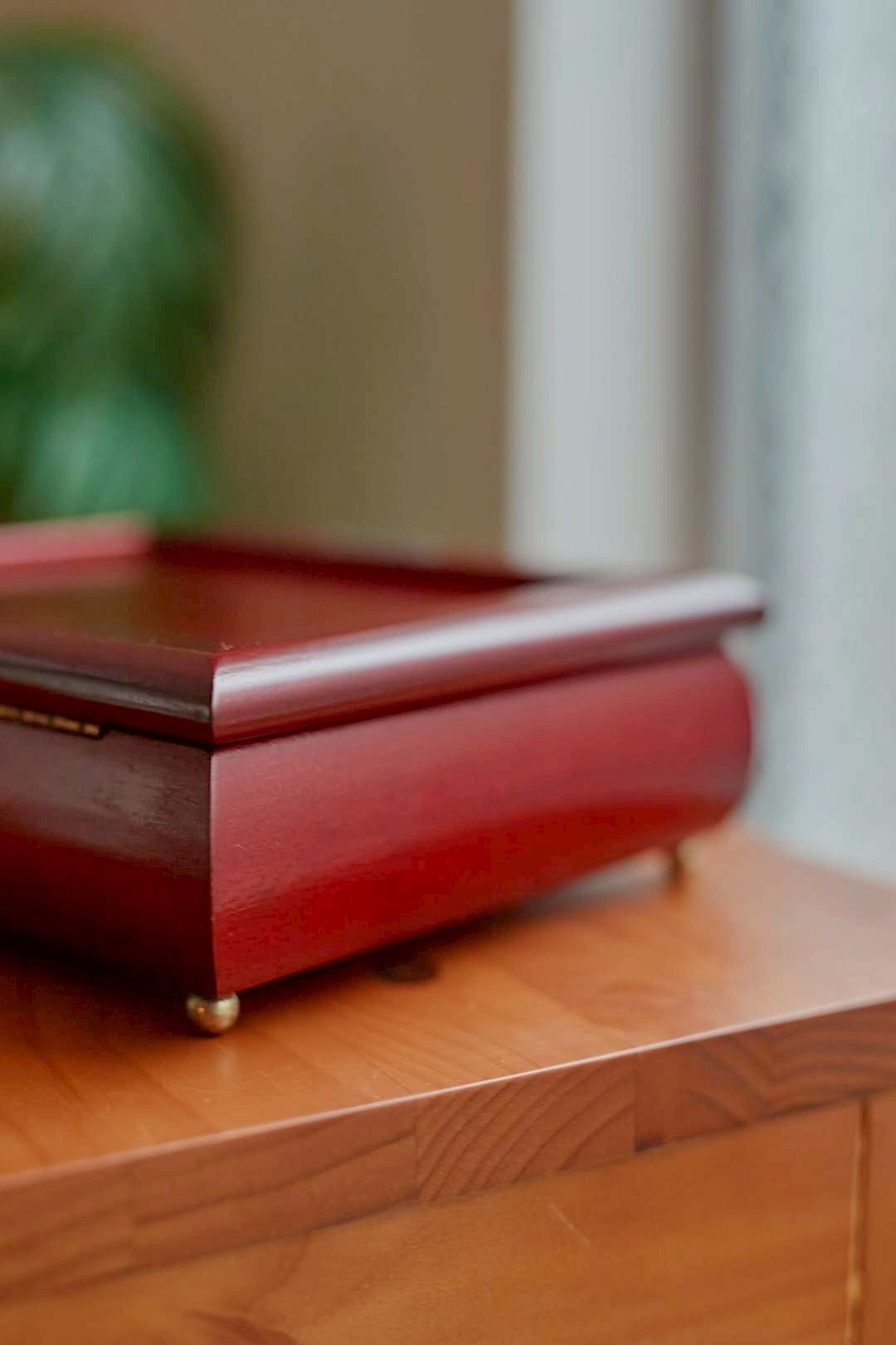  Cherry wood jewelry box