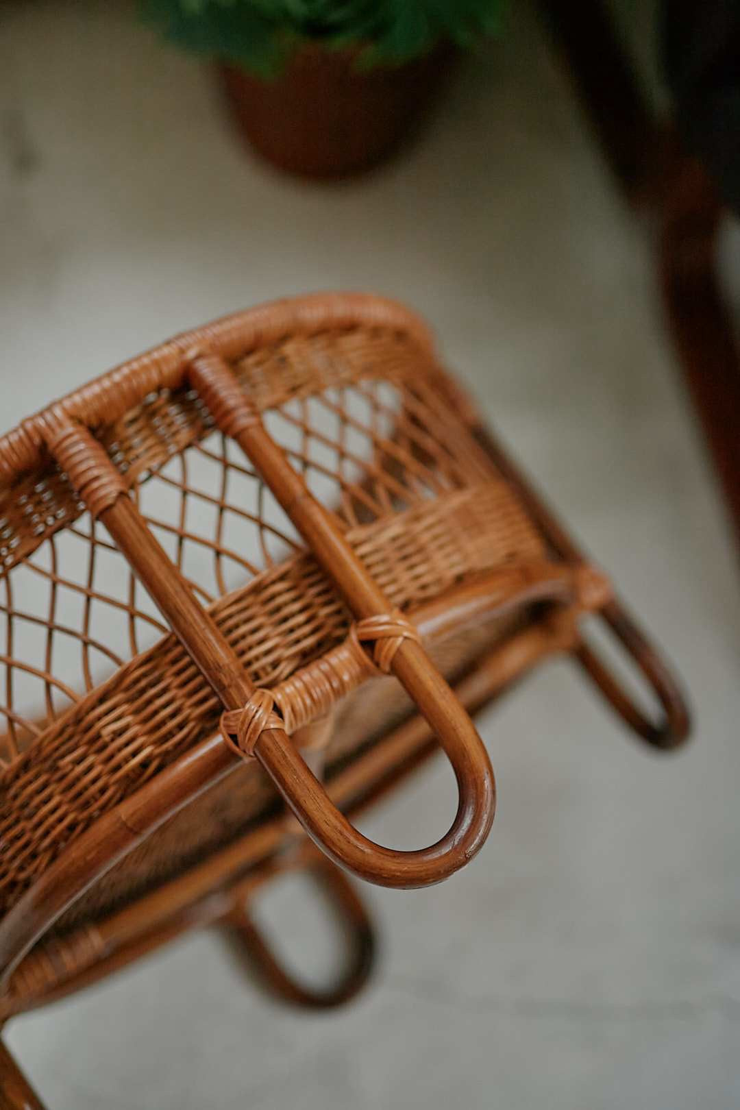 Round Rattan Basket