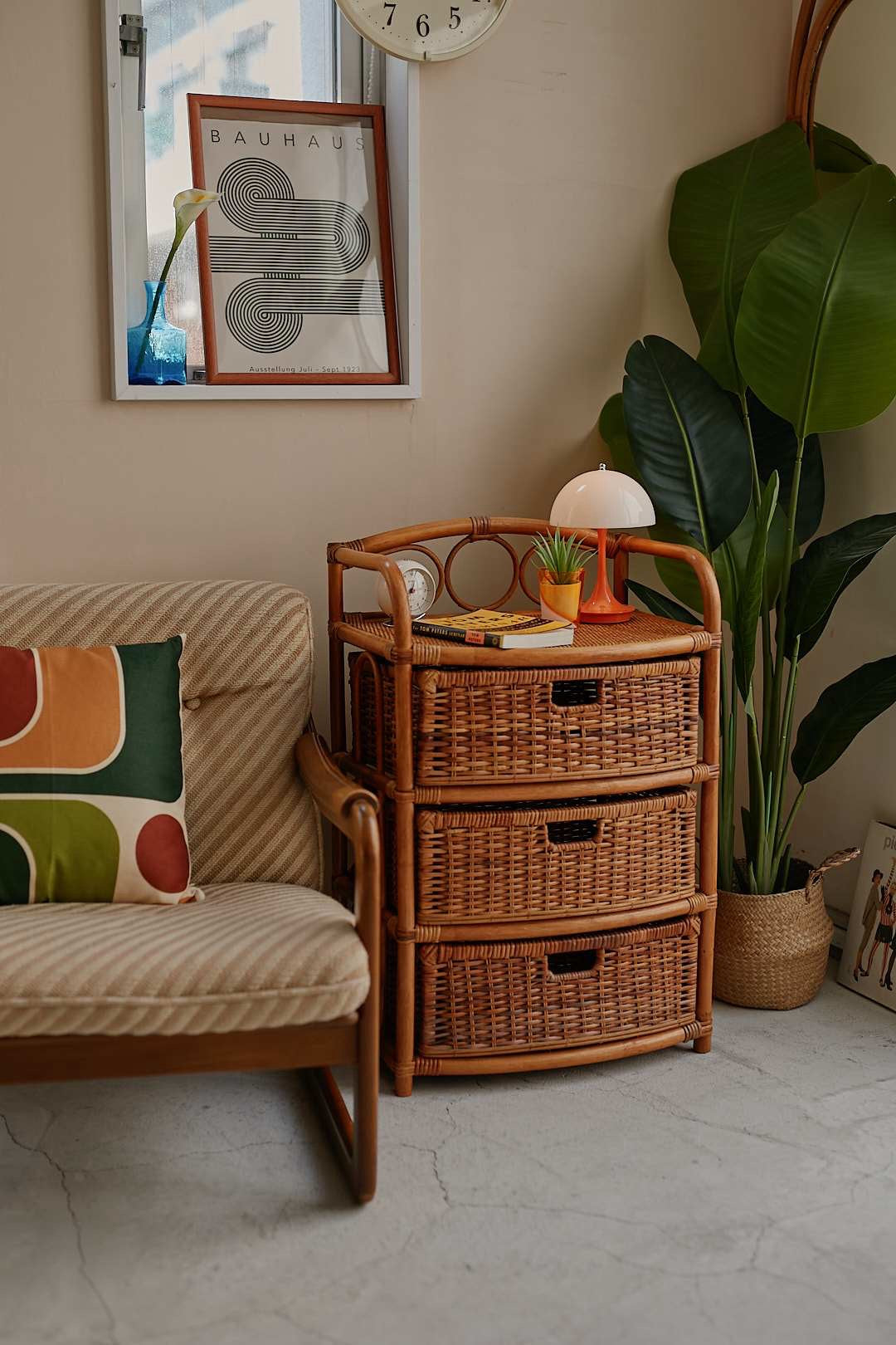 3Drawer Rattan Chest