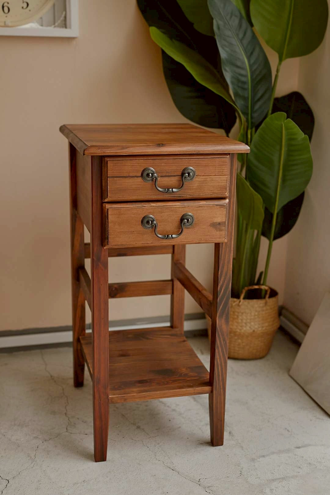 Rustic Wood Side Chest