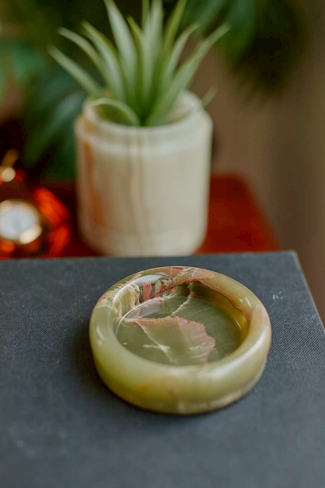 naturalstone Green onyx mini tray③