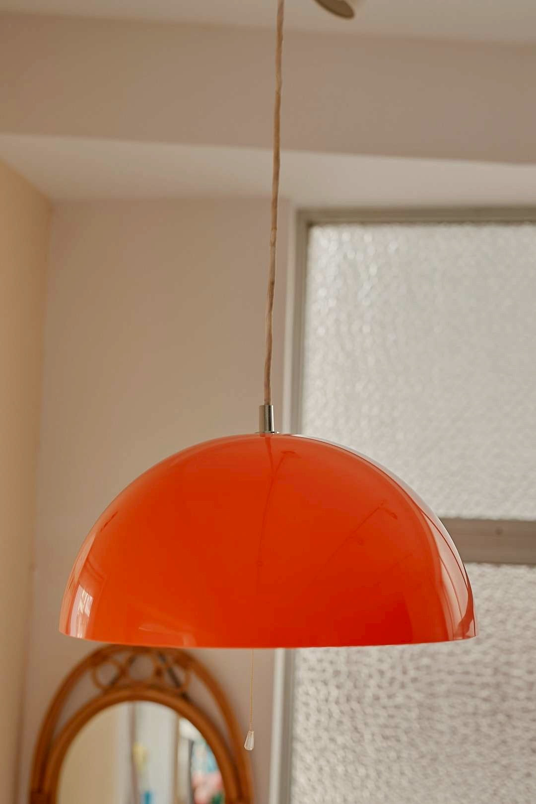 Orange pendant light