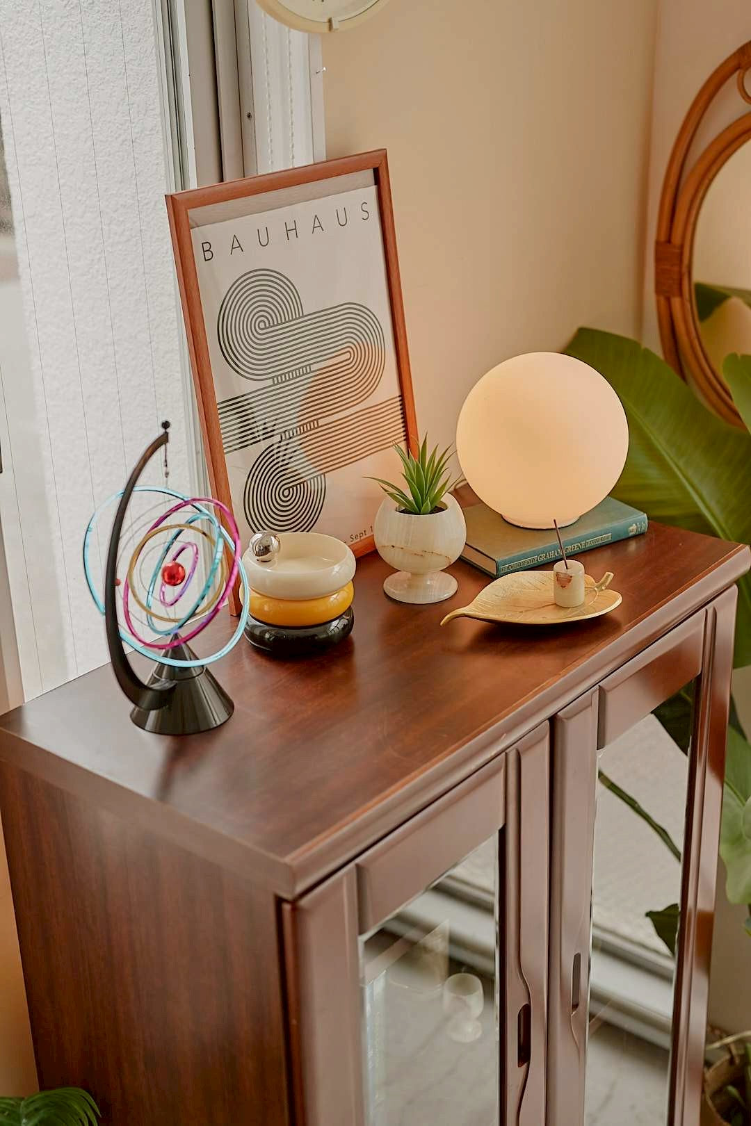 Walnut Display Cabinet