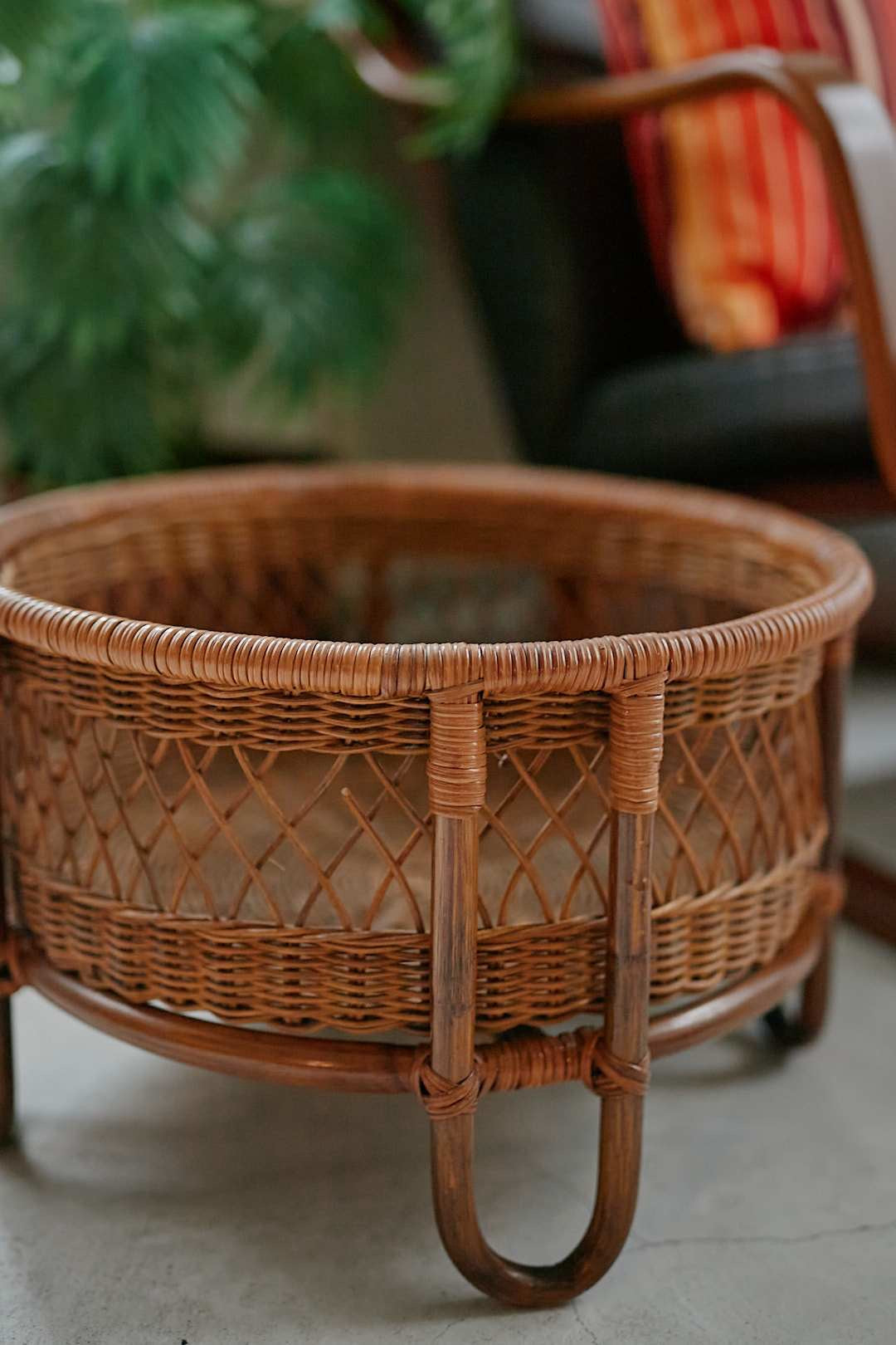 Round Rattan Basket
