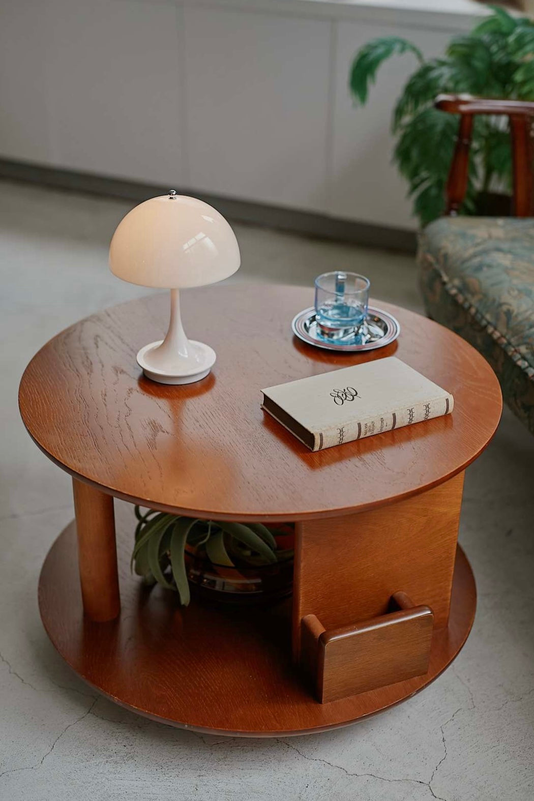 Round Wood Stage Table