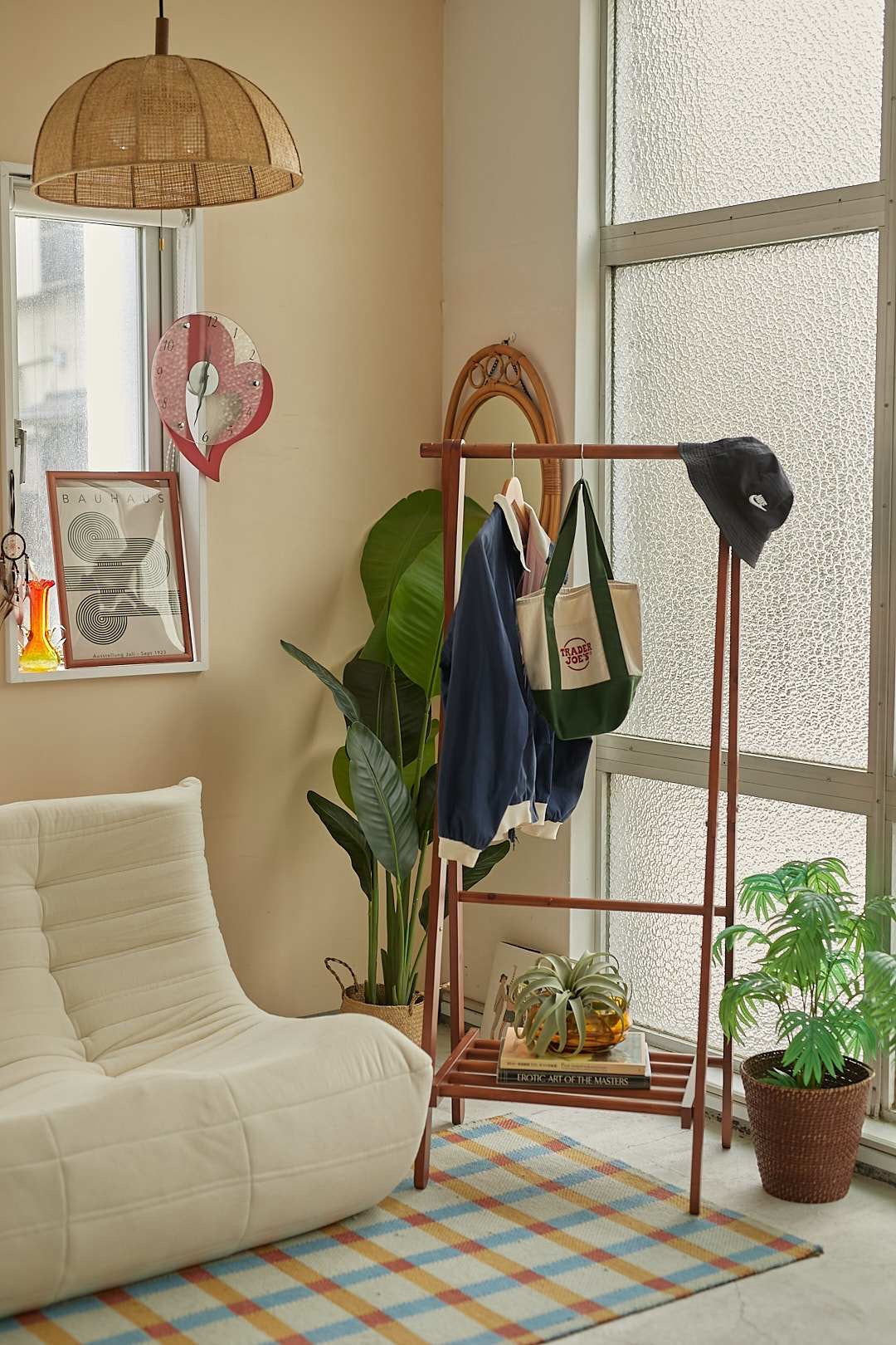 Folding Wooden Clothes Rack