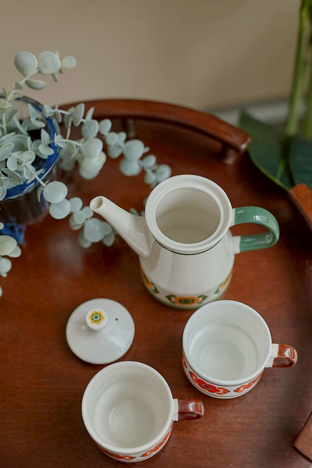 Daisy pot&cup set