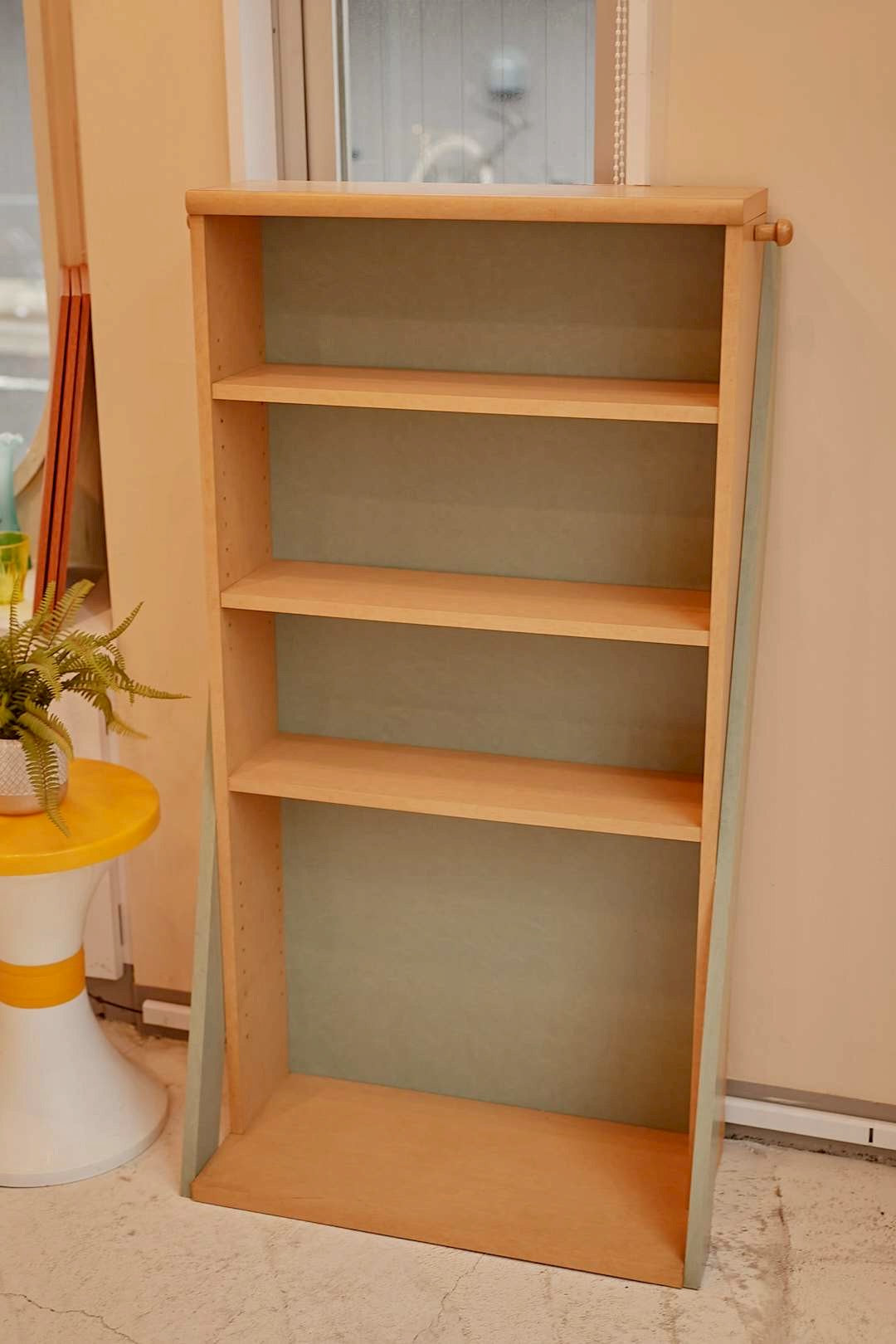 Mint green Open Bookshelf