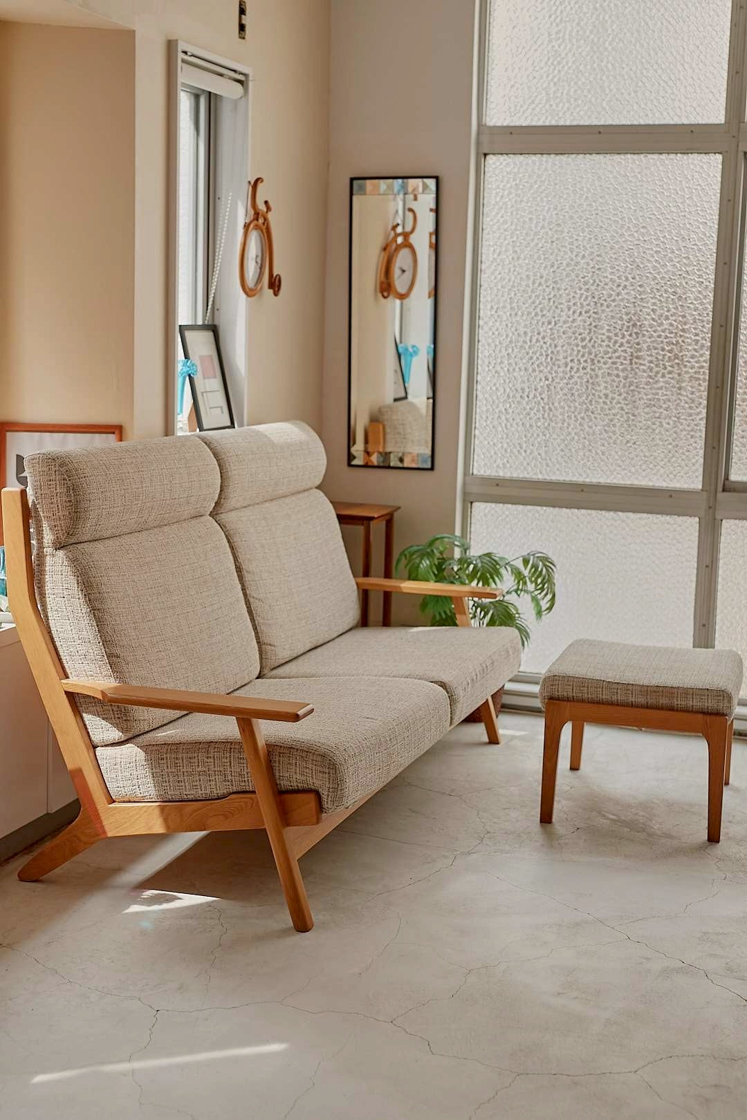Natural Oak Highback Sofa