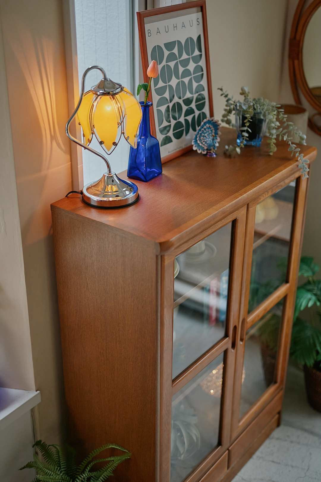 浜本工芸 Natural Oak Glass Shelf