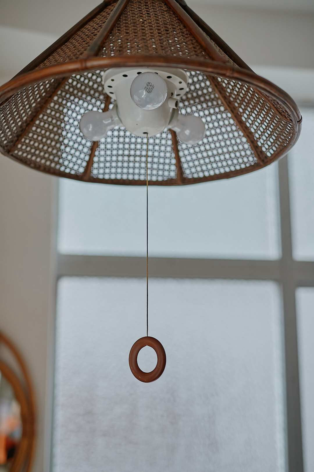 Rattan pendant light
