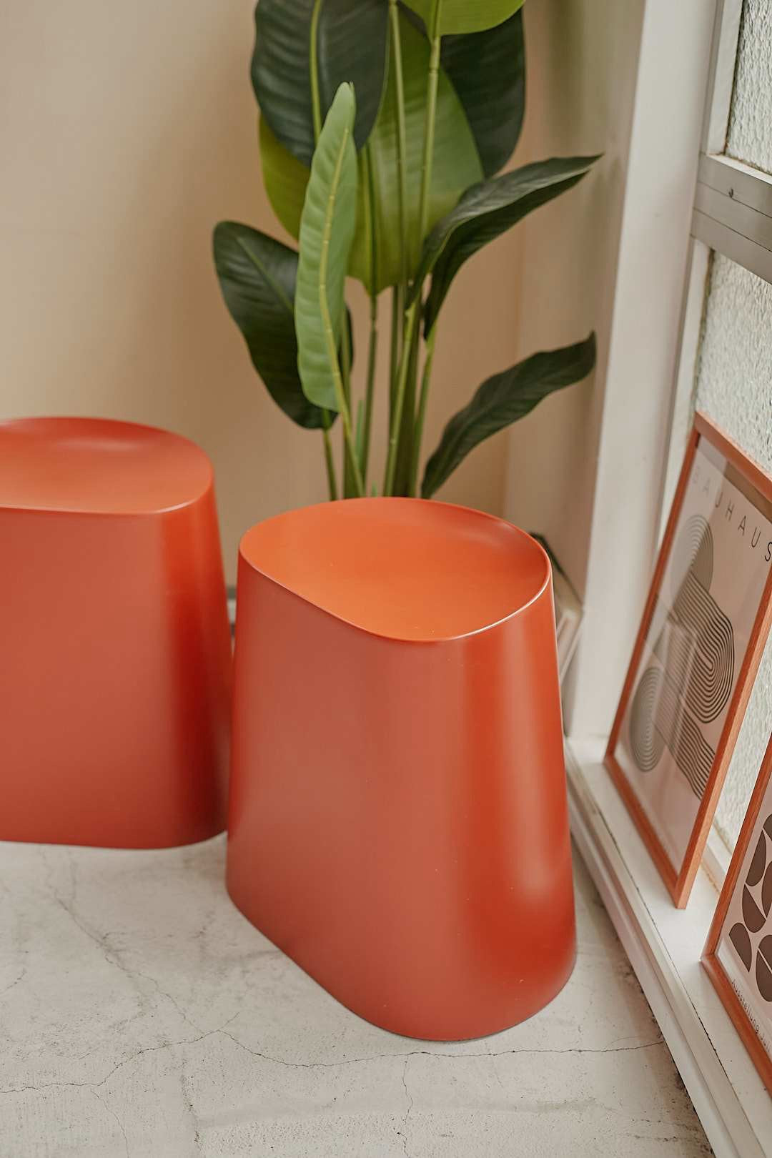 Terracotta Side Stool