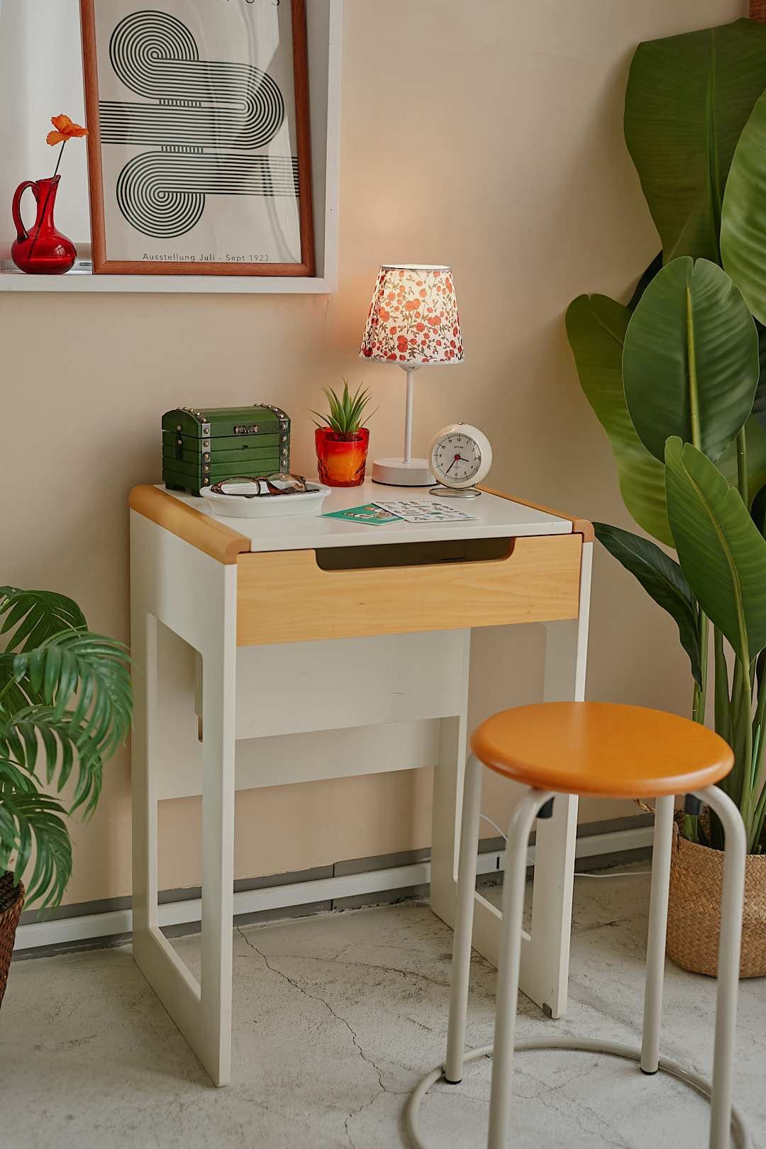 Orange Top Stool