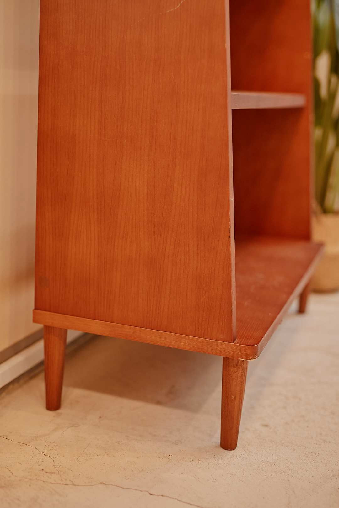 Warm Wood Open Shelf