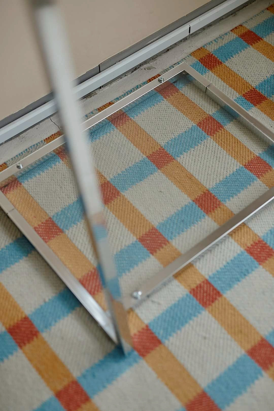 Silver hanger rack