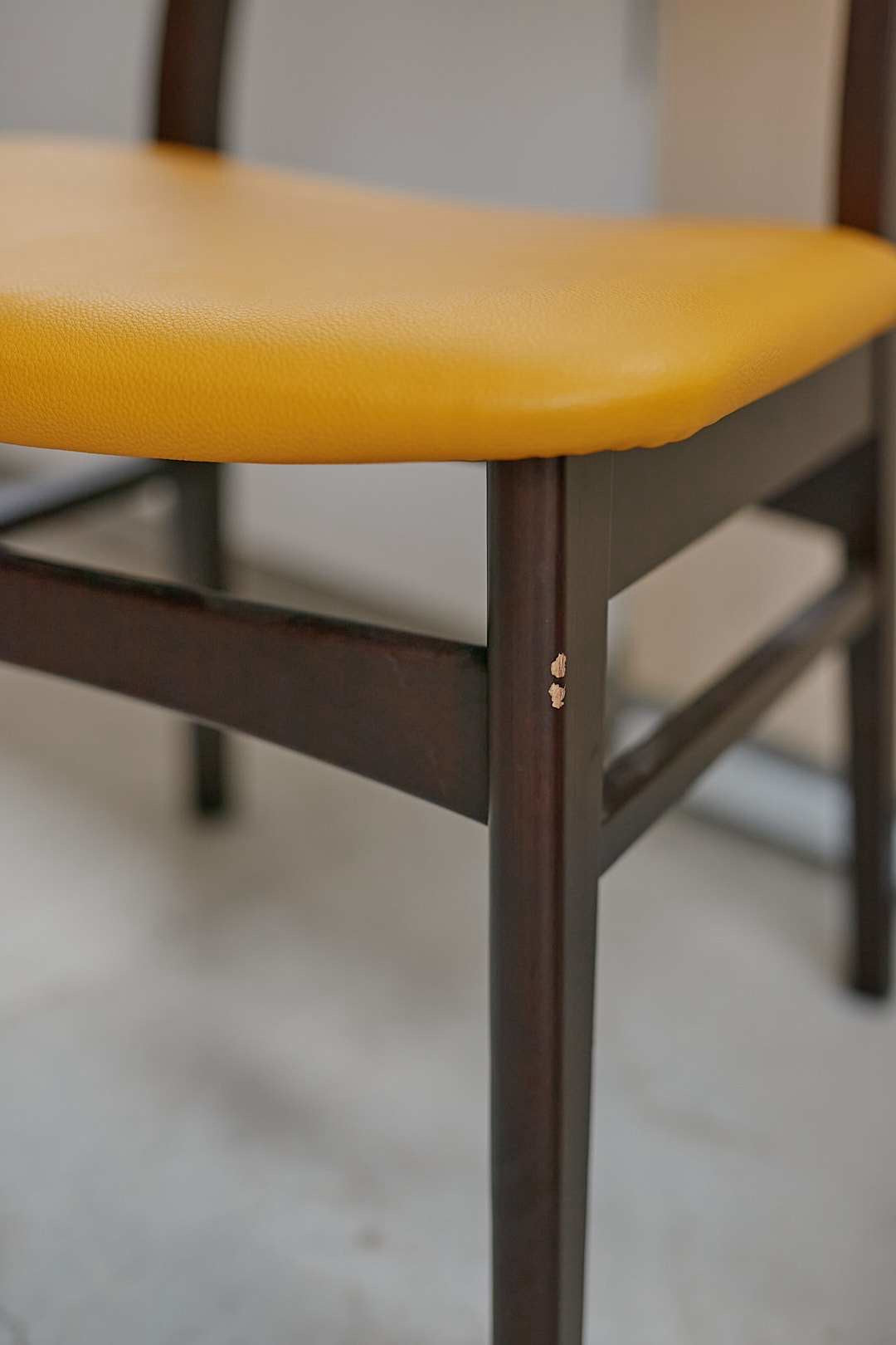 Dark Brown& Mustard Dining Set