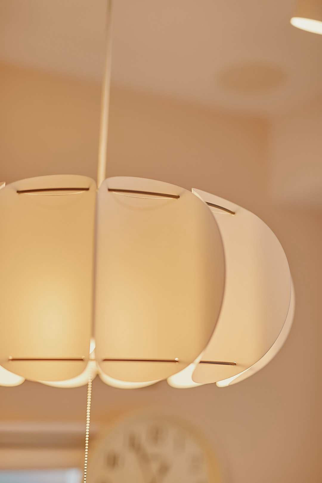 White Pumpkin Pendant Light