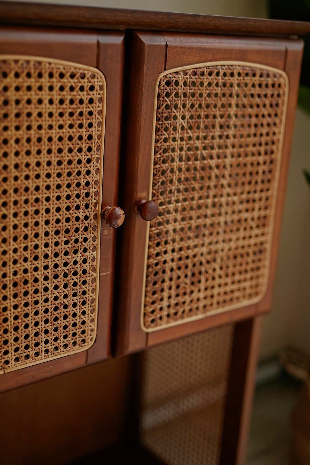 Rattan Frame Storage Shelf