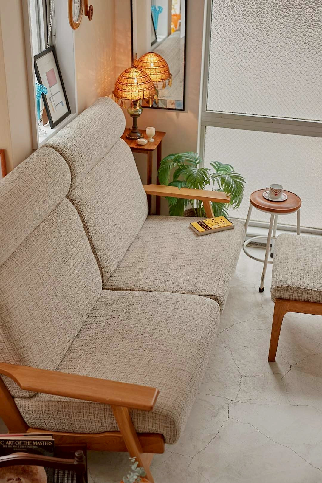 Natural Oak Highback Sofa