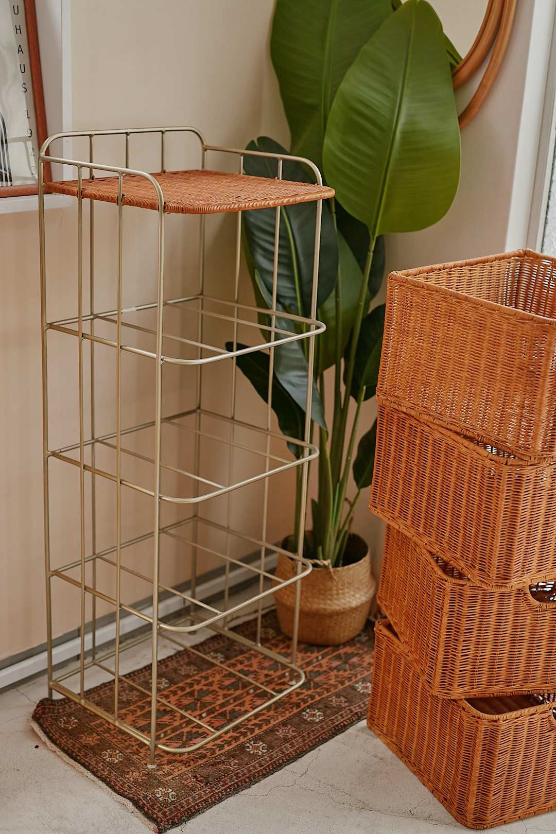 Rattan Drawer Rack