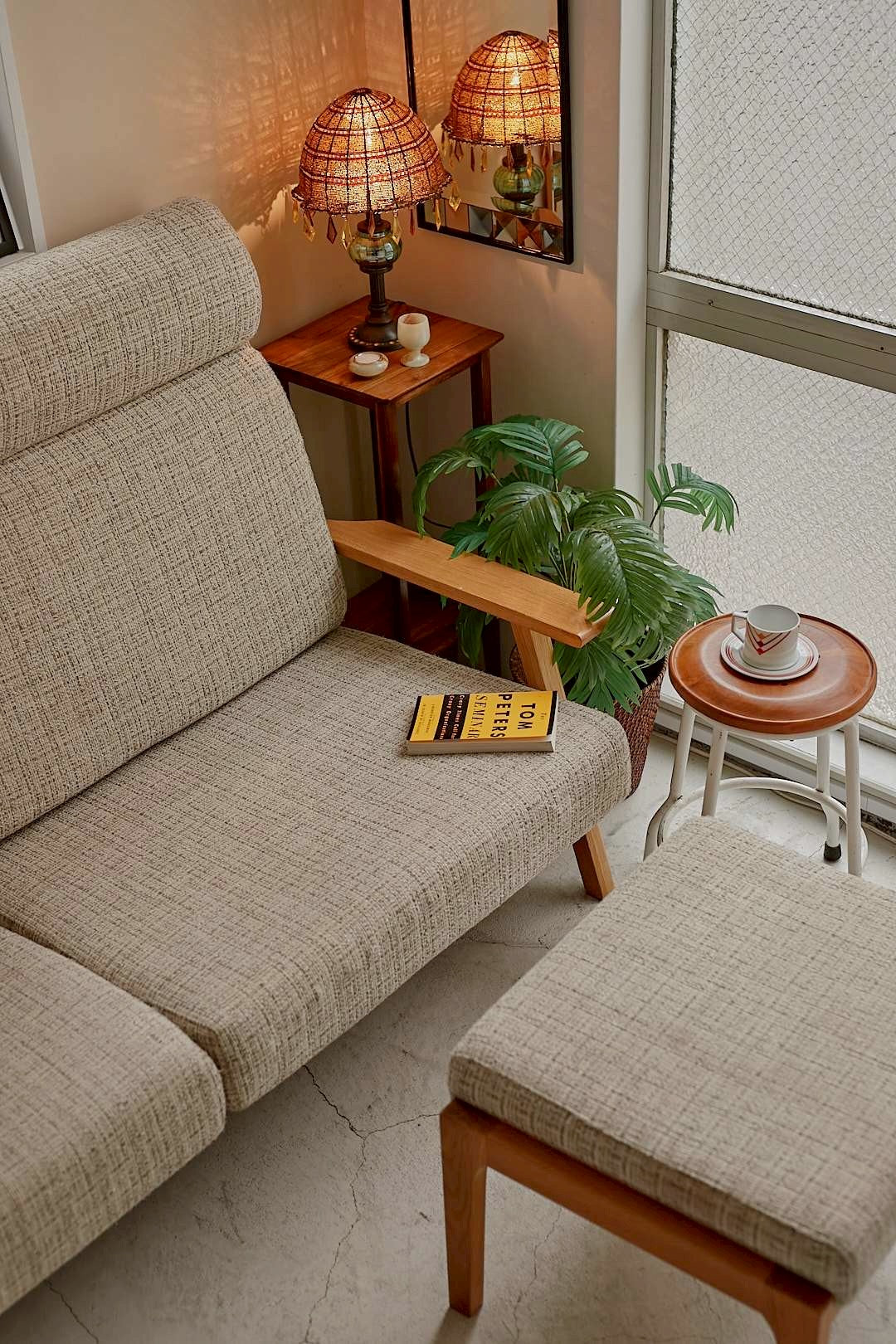 Natural Oak Highback Sofa
