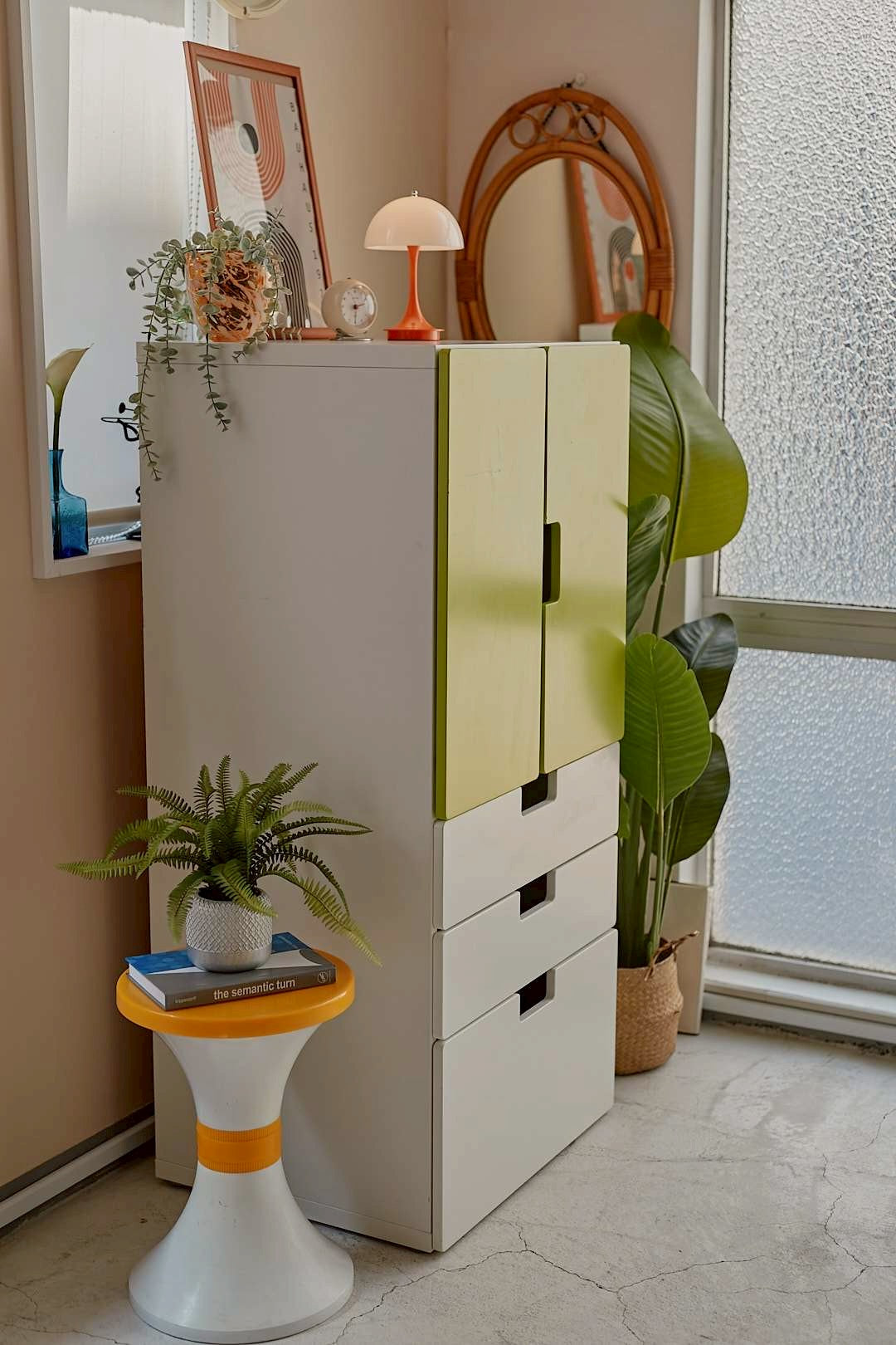 Lime Green Storage Cabinet