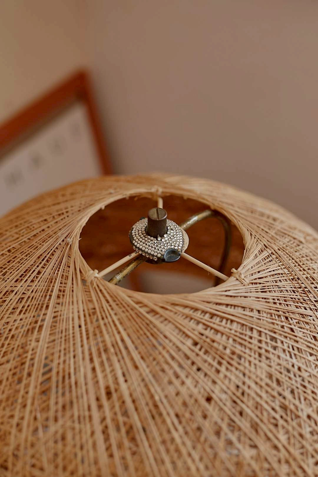 Rattan Ceramic Lamp