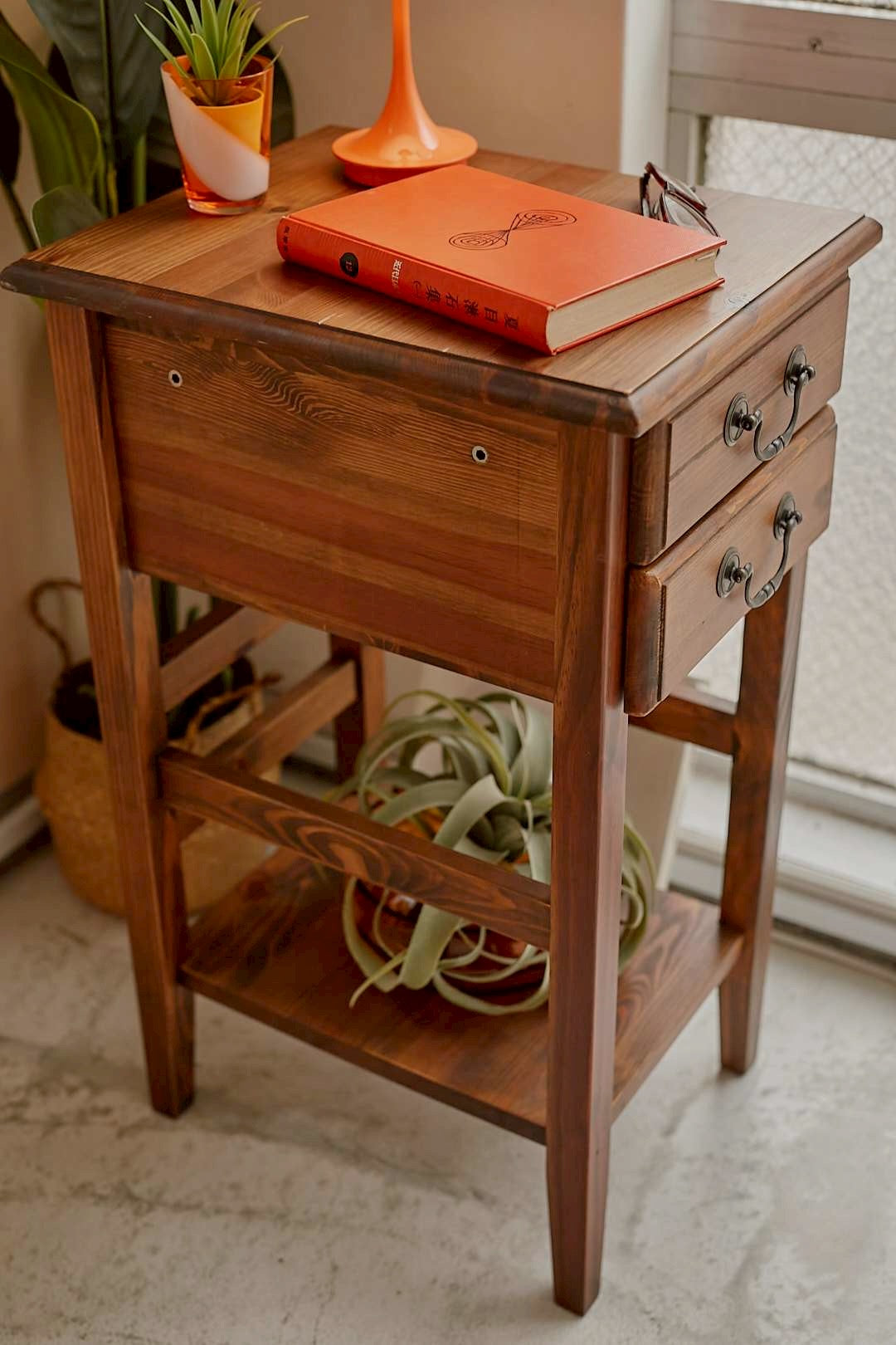 Rustic Wood Side Chest