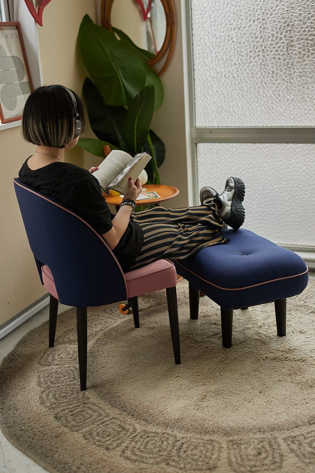 TwoTone Accent Chair & Ottoman