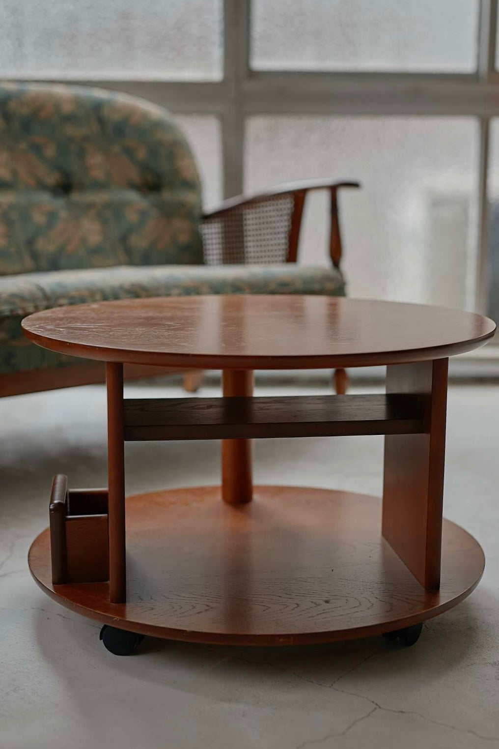 Round Wood Stage Table